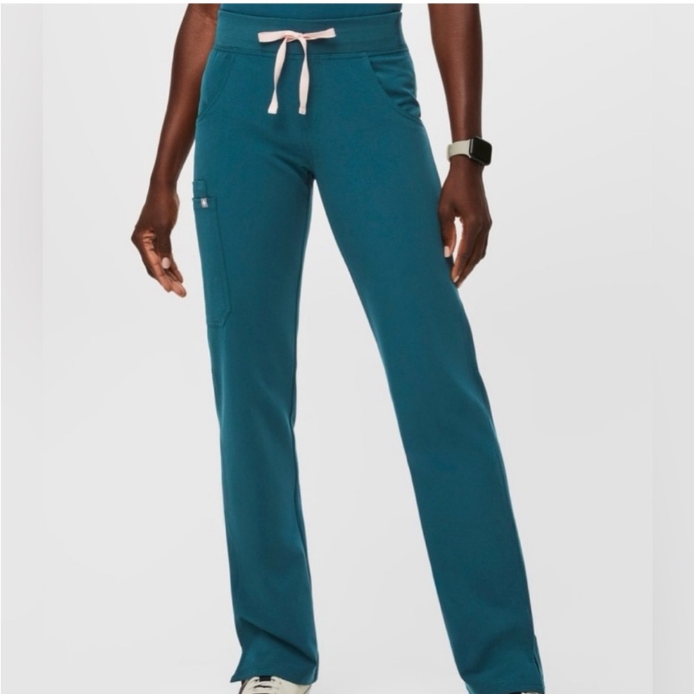 Figs Kade Cargo Scrub Pants Caribbean Blue
